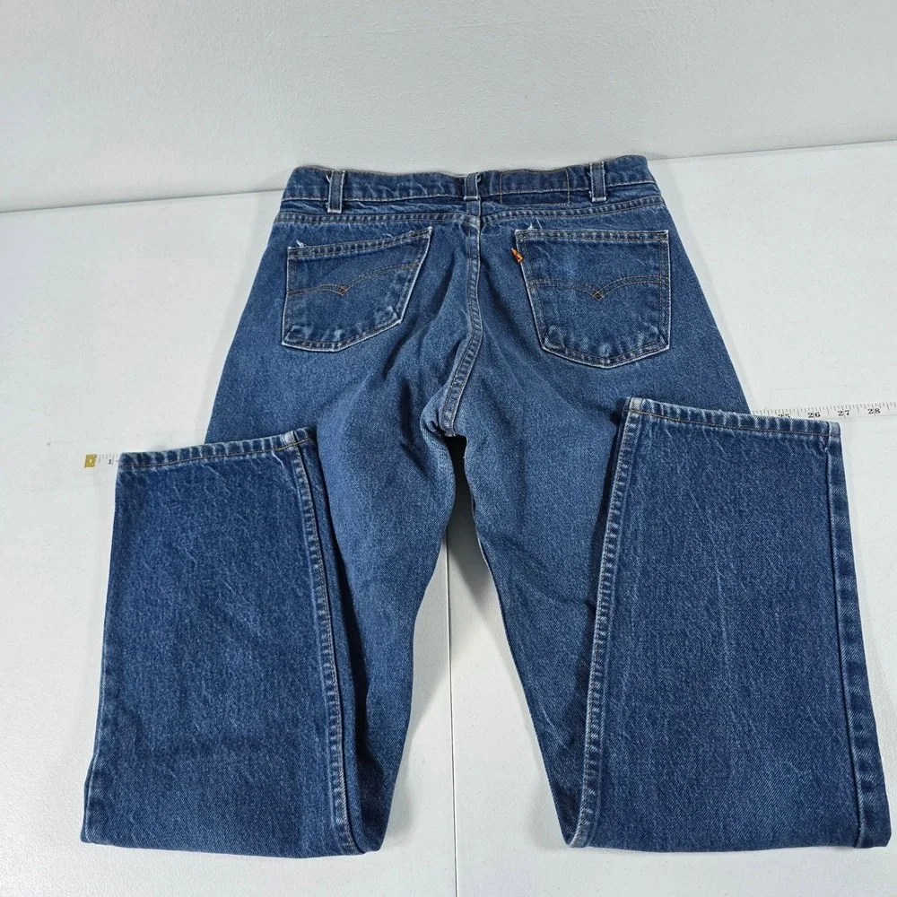 Levis Orange Tab Mens Vintage Straight Leg Blue Denim Jeans Medium Wash 30x30